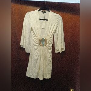 SKY Deep V Plunge Neckline Gold/Jade Hardware/ Med/ Small Hole